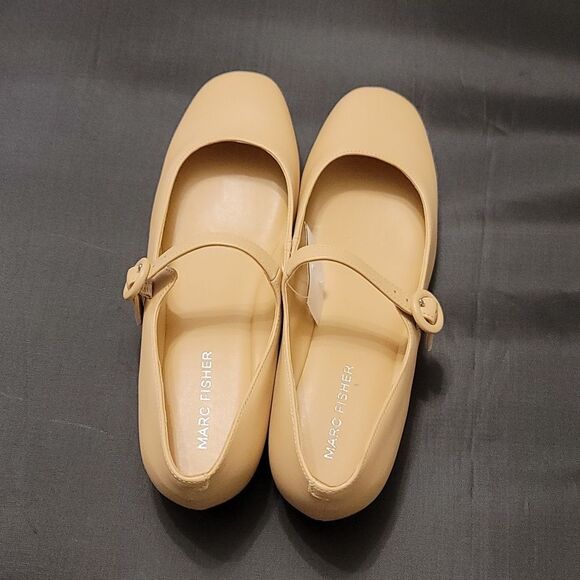 BRAND NEW  MARC MARY JANE CHUNKY LOW  HEEL ROUND TOE ANKLE STRAP FLATS - Picture 6 of 16